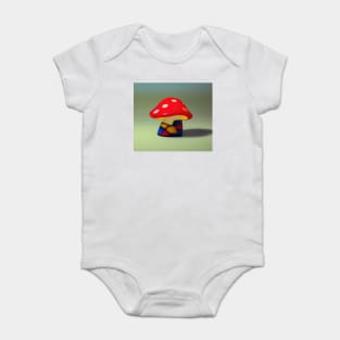 Mushroom Figurine Baby Bodysuit